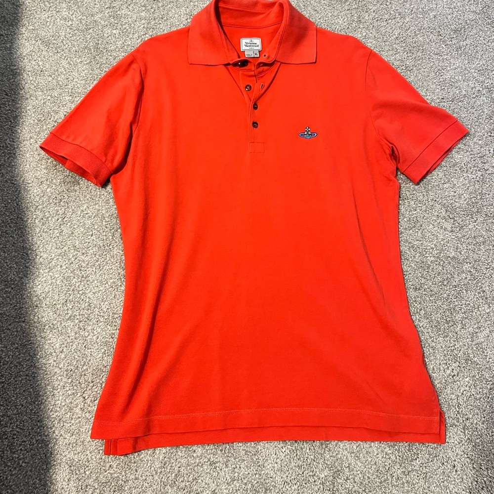 Extra large authentic Vivienne Westwood polo, orange peach